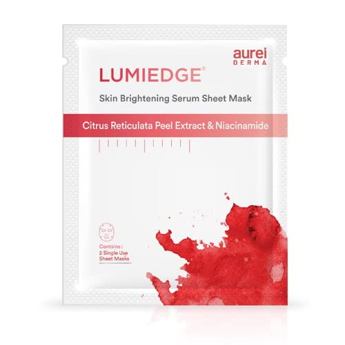 Lumiedge Skin Brightening Serum Sheet Mask - 2 Masks