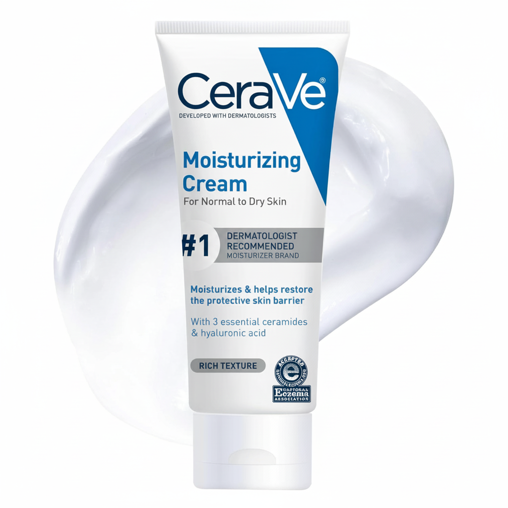 CeraVe Moisturizing Cream for Face & Body – Normal to Dry Skin, 150ml