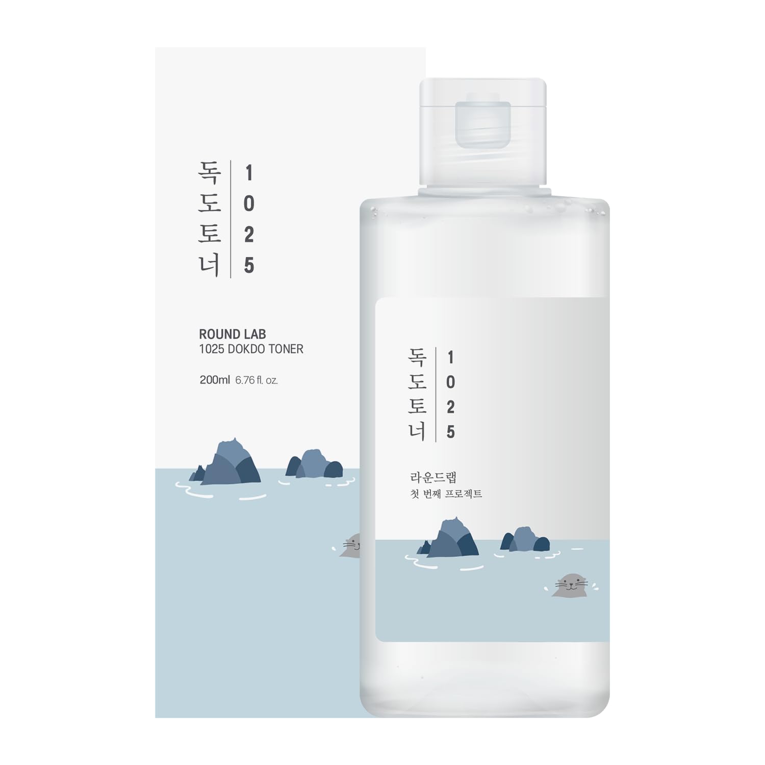 Round Lab Dokdo Toner | Exfoliate Dead Skin Cells, Replenish Skin With Long Lasting Moisture, Hydrating, Watery Type Toner - 200ml