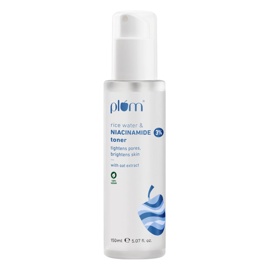 Plum 3% Niacinamide & Rice Water Toner - 150ml | Alcohol-Free | Brightening & Pore Tightening