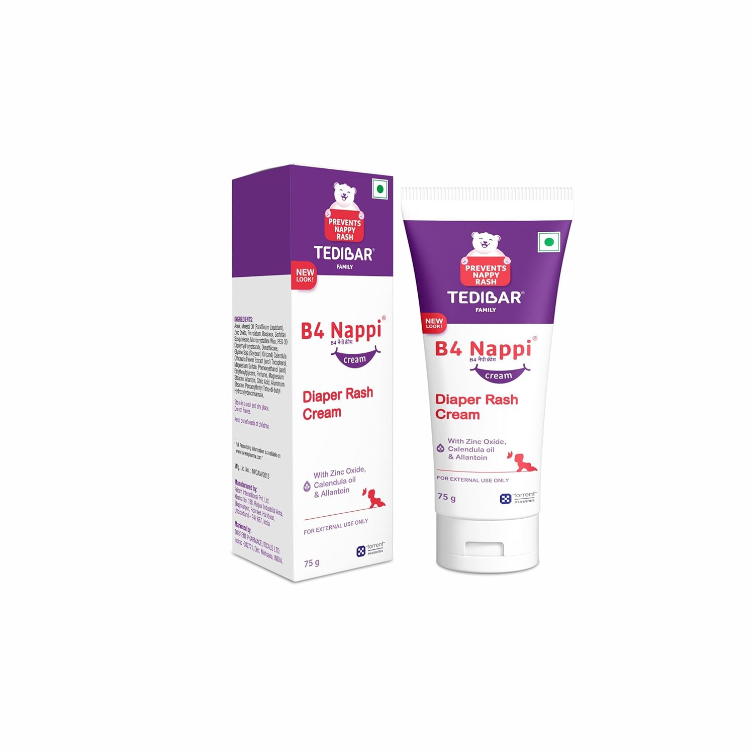 B4 Nappi Baby Diaper Rash Cream - 75g