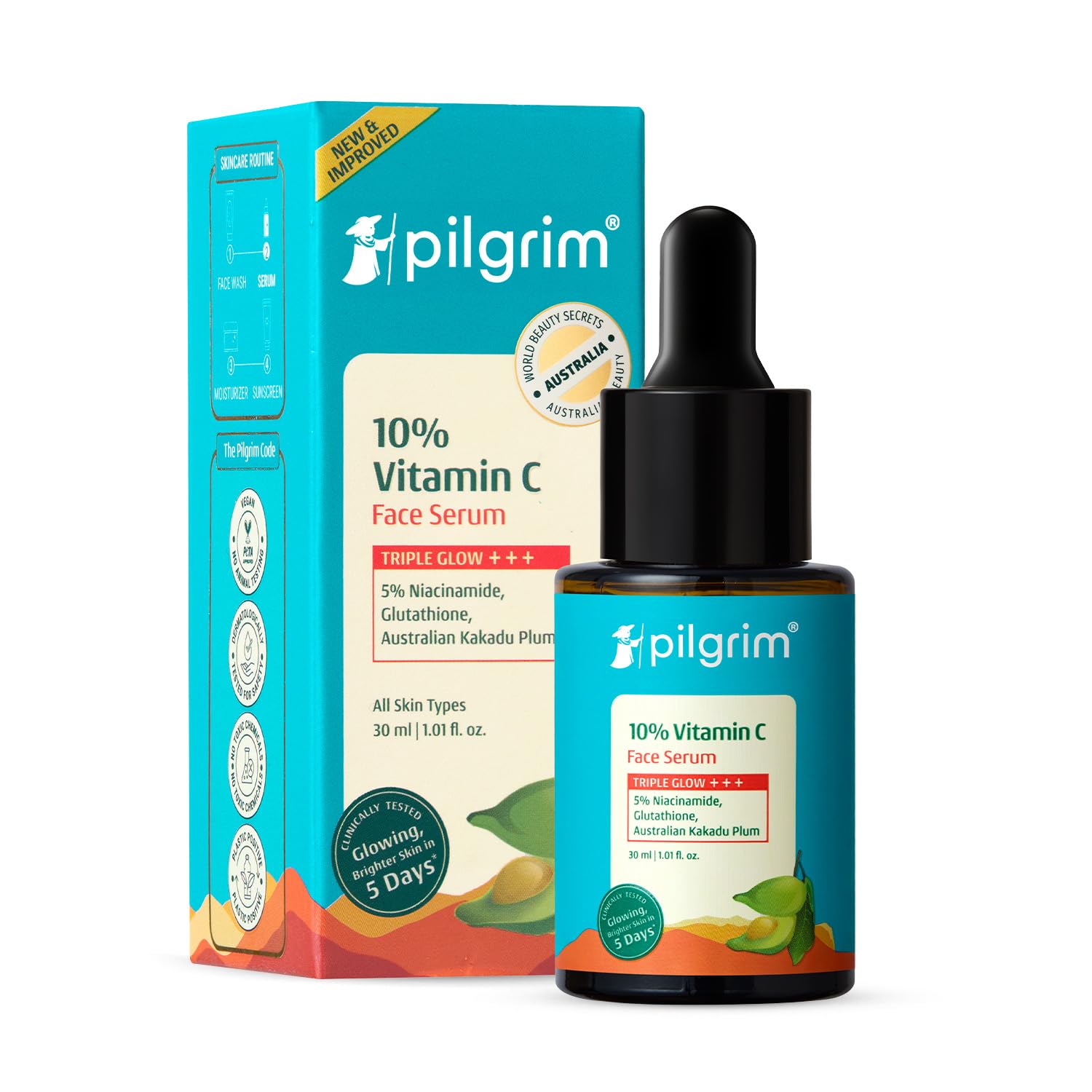 Pilgrim 10% Vitamin C Face Serum with Niacinamide - 30ml