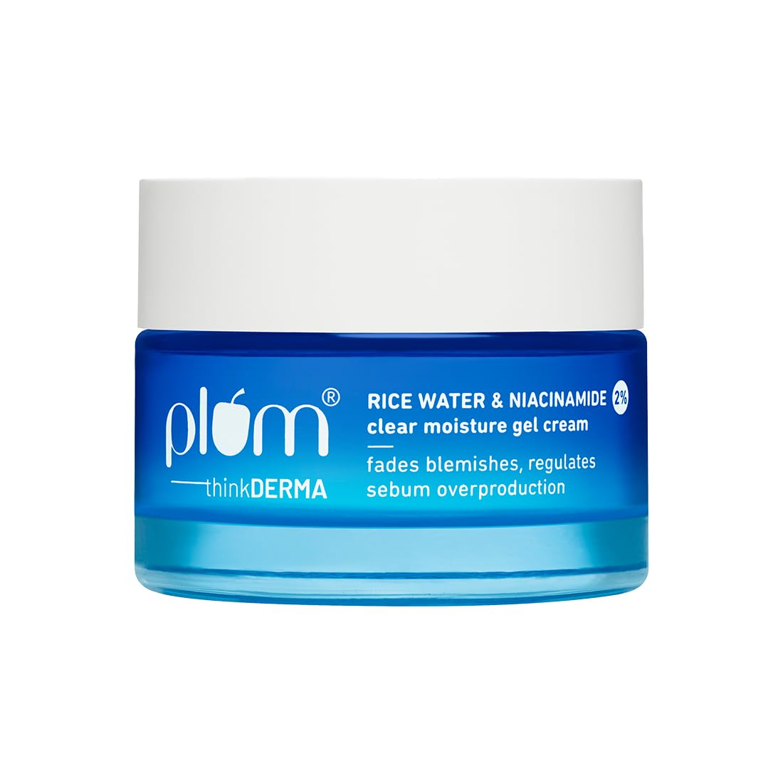 Plum 2% Niacinamide & Rice Water clear-moisture Gel Cream Moisturizer - 50g