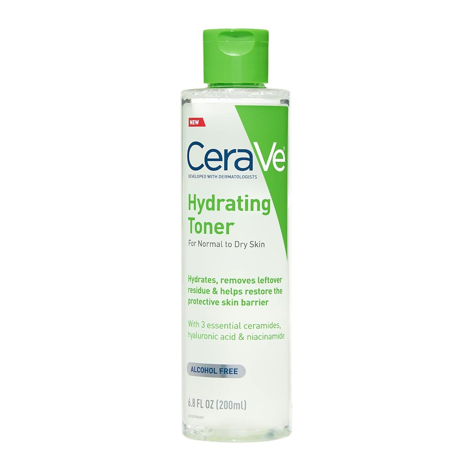 CeraVe Hydrating Toner - 200ml | Alcohol-Free with Hyaluronic Acid, Niacinamide & Ceramides
