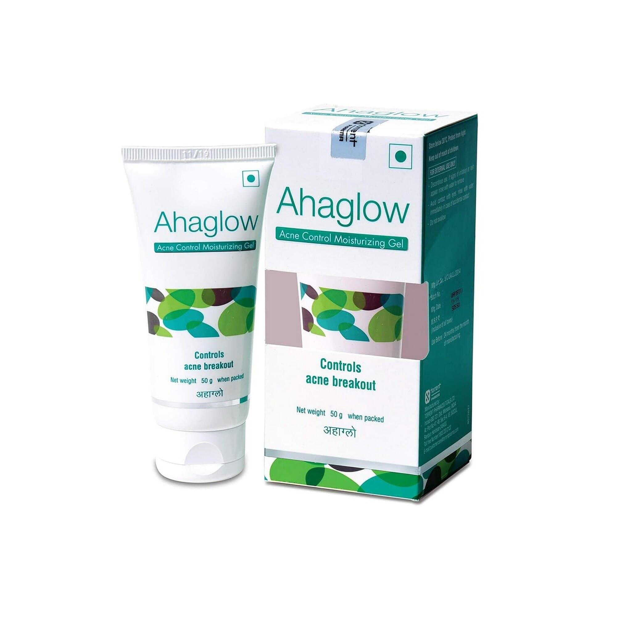 Ahaglow Acne Control Moisturizing Gel, Effectively Control Acne Breakouts - 50g