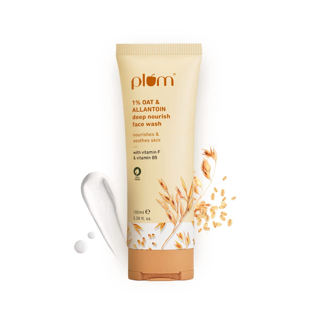 Plum 1% Oat & Allantoin Deep Nourish Face Wash - 100ml
