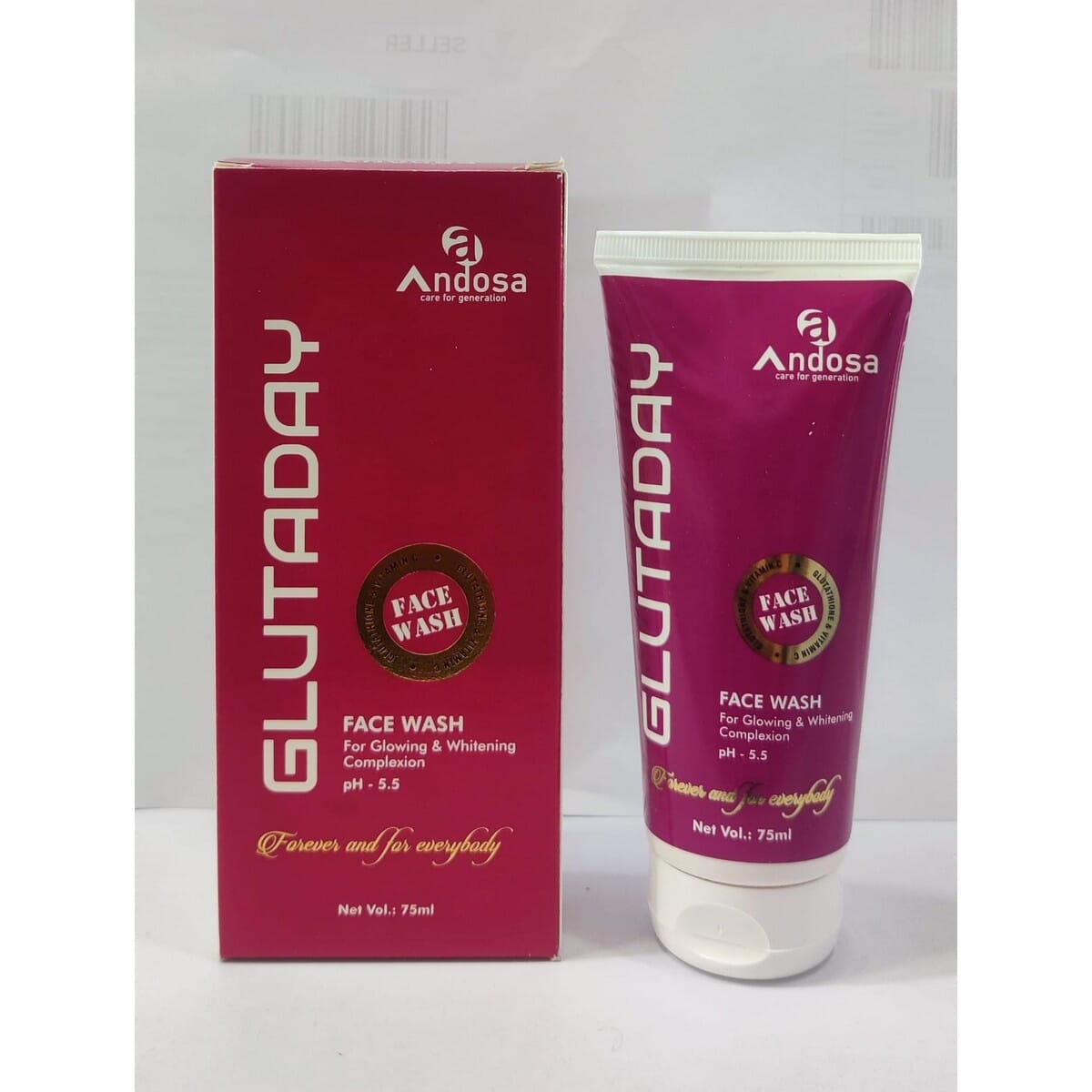 Andosa Glutaday Face Wash - 75ml