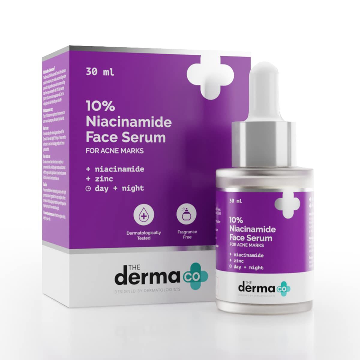 The Derma Co 10% Niacinamide Face Serum For Acne Marks & Acne Prone Skin - 30ml