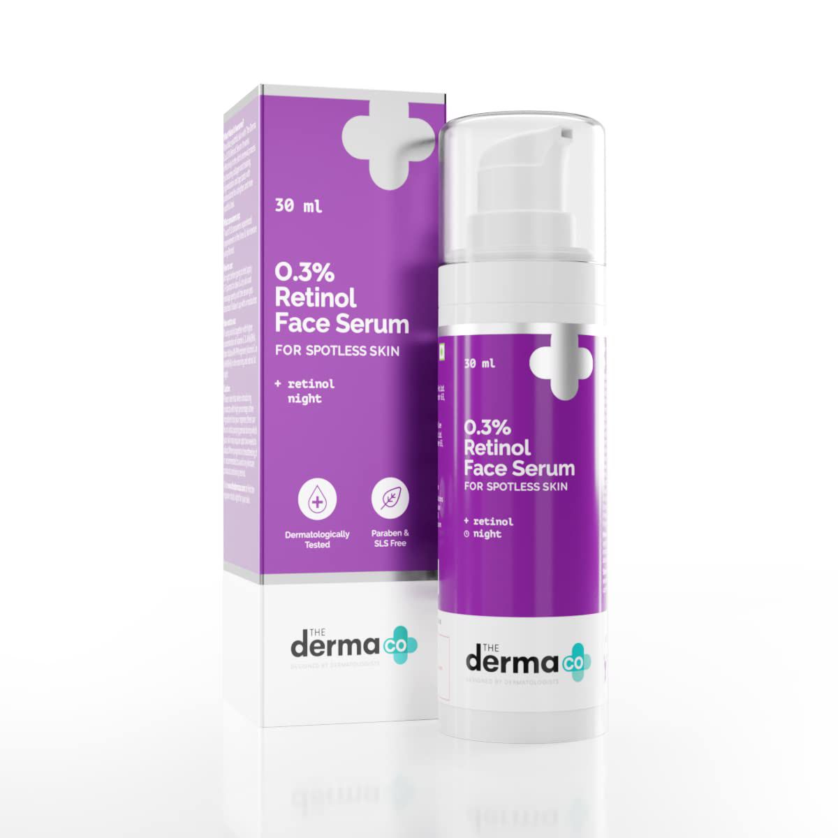 The Derma Co 0.3% Retinol Face Serum For Spotless Skin - 30 ml