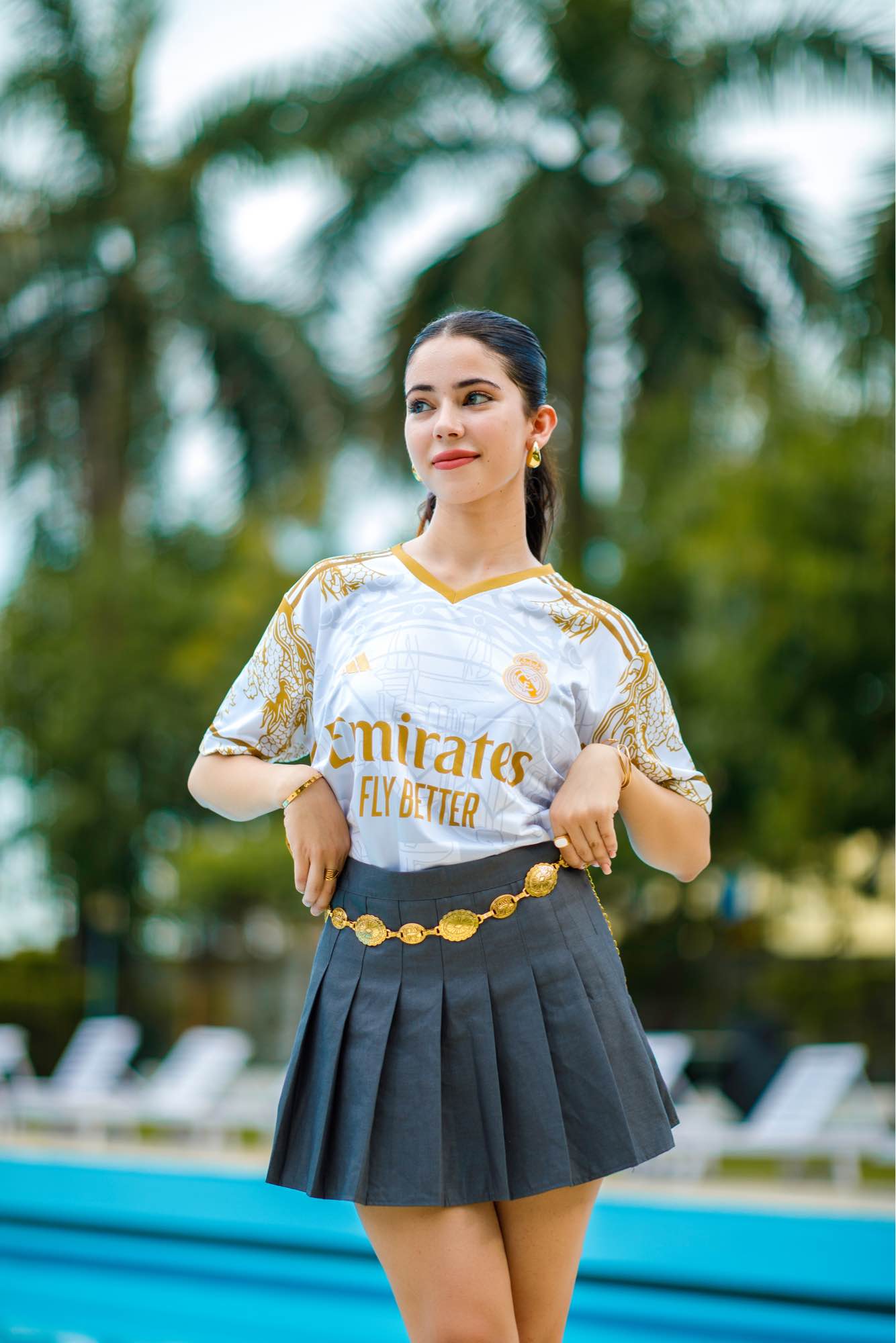  Real Madrid Special Gold Kit For Unisex