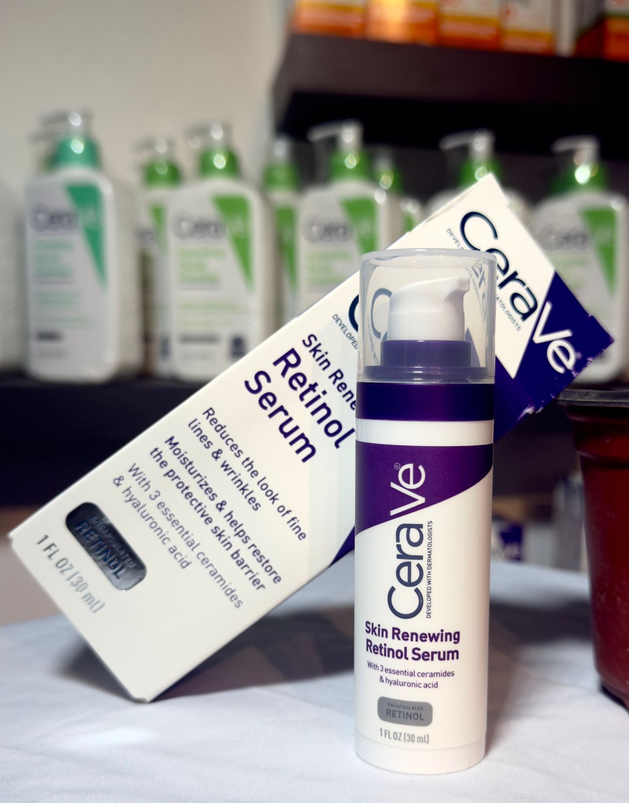 CeraVe Skin Renewing Retinol Serum - 30ml (Made In USA)