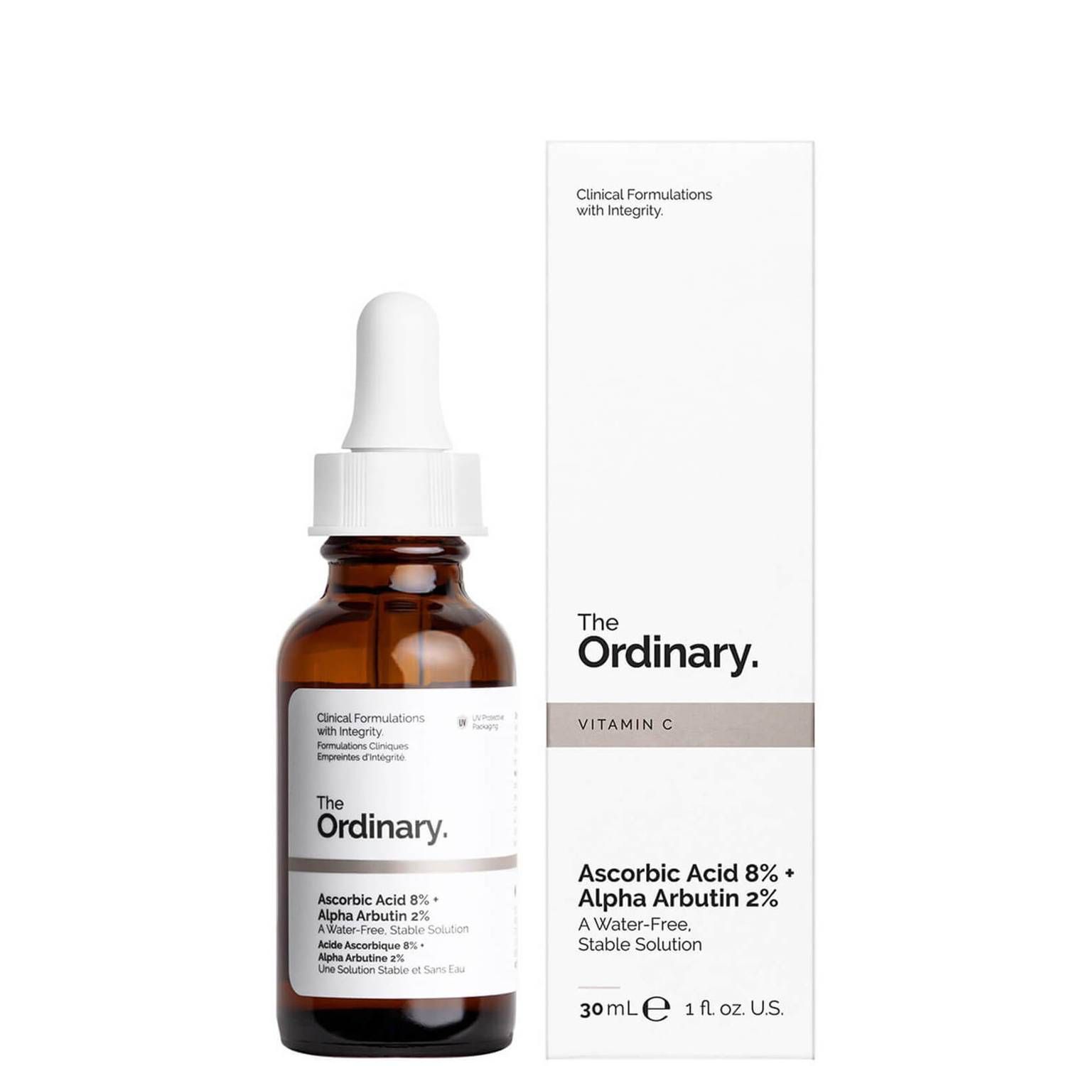 The Ordinary Vitamin C Ascorbic Acid 8% + Alpha Arbutin 2% A Water-Free Stable Solution 30ml