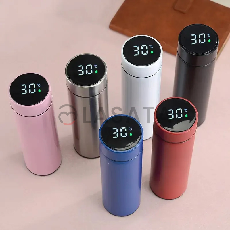 Hot & Cold Thermos Bottle with Temperature Display Indicator – Insulated Stainless Steel Smart Double Wall Vacuum Water Bottle