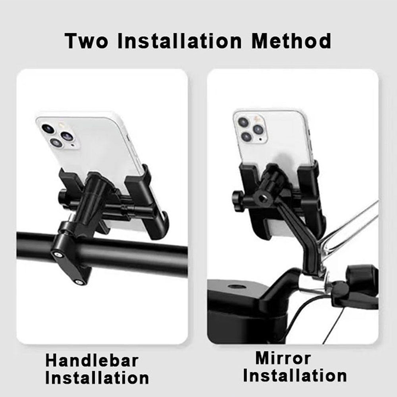 Full Metal Body Mobile Holder, Phone Holder, 360° Degree Rotatable, Phone Stand for Maps & GPS Navigation & Travel Bike, Scooty, Fits All Smartphones, Black, Pathao, inDrive