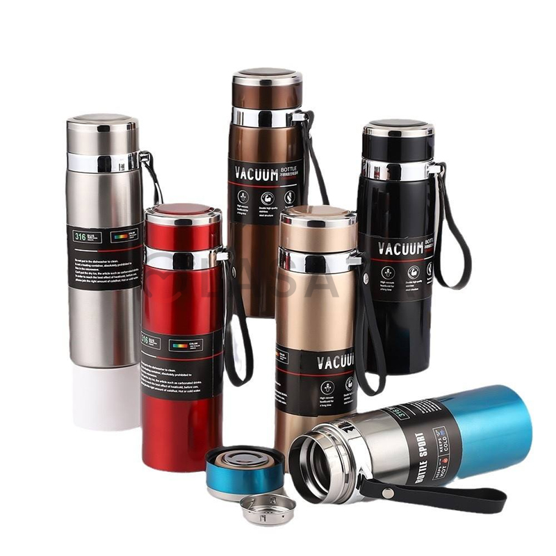 Modern Large Capacity 1000ml / 1 Liter Stainless Steel Vacuum Flasks Thermoses | Gym, Travel