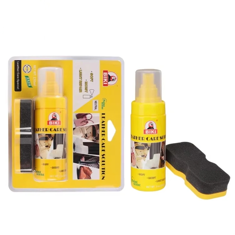 Quick Shine Liquid Shoe Polis Neutral Leather Care with Sponge Applicator -  150ml