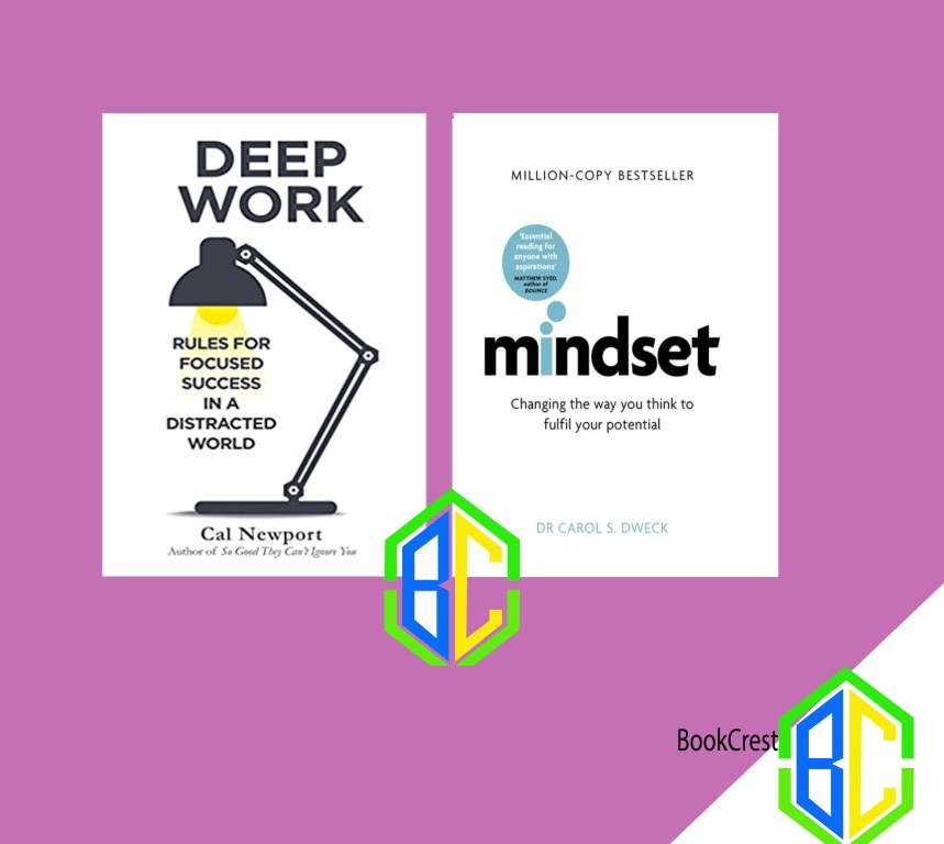 Deep Work Cal Newport Paperback, Mindset Carol Dweck Hardcover