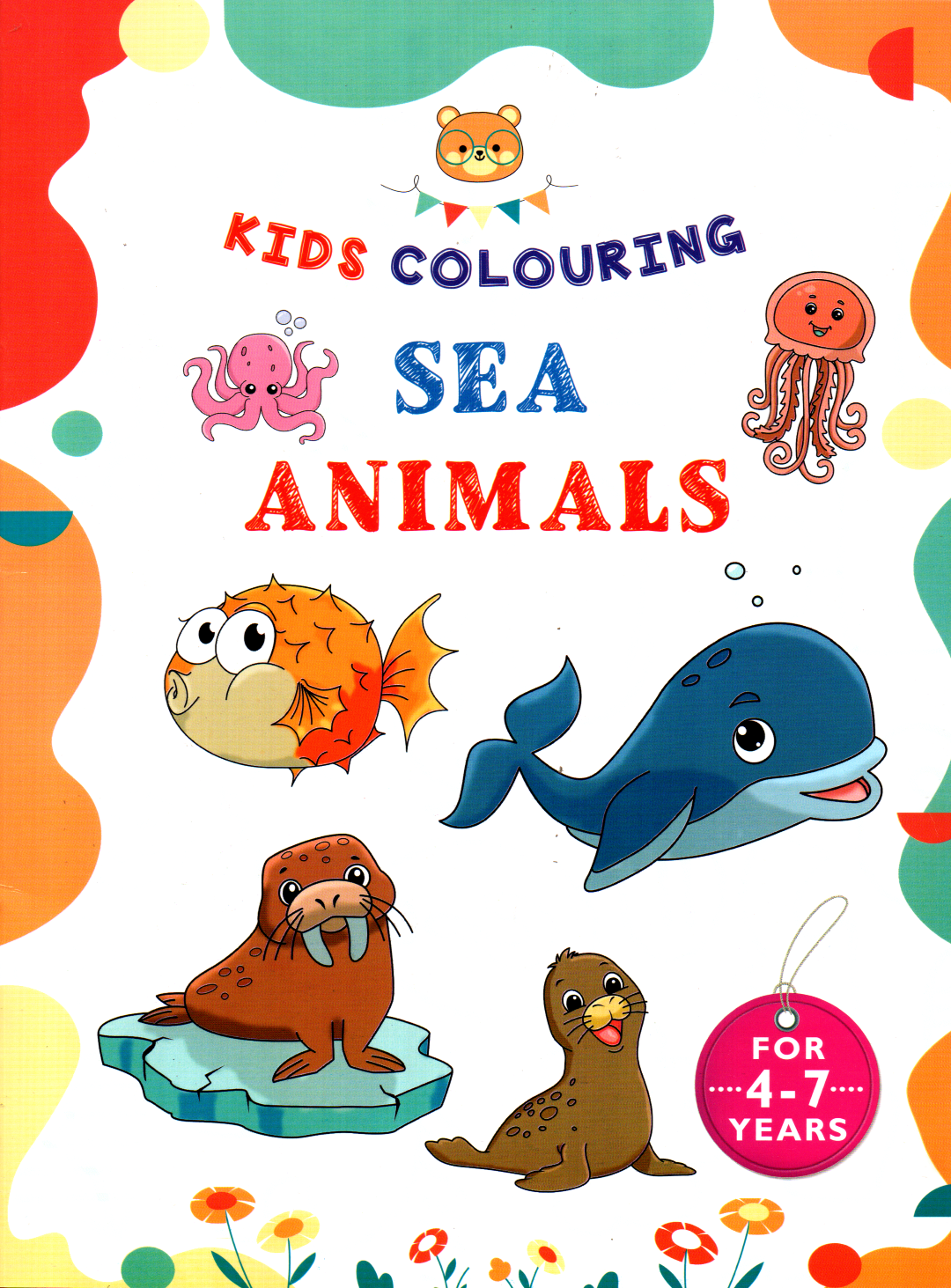Kids Colouring Sea Animals (Children Book) (Paperback)