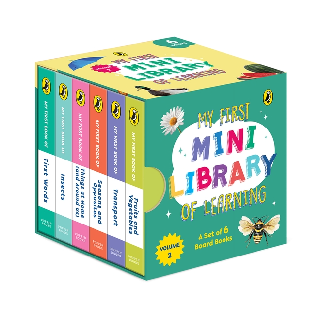 My First Mini Library Of Learning Volume 2 (6 Board Books Set)