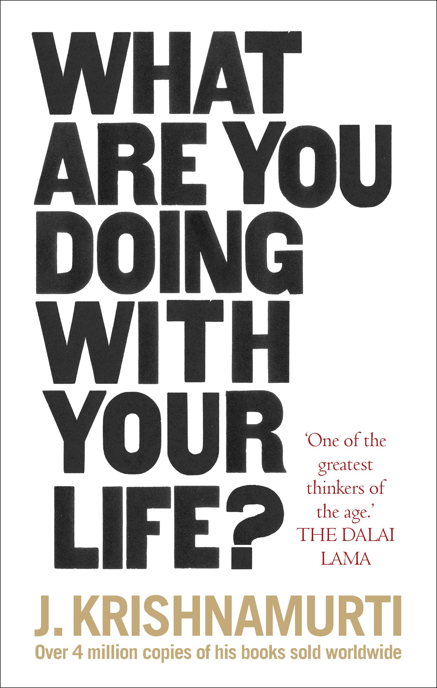 What Are You Doing With Your Life? By J. Krishnamurti (Paperback)