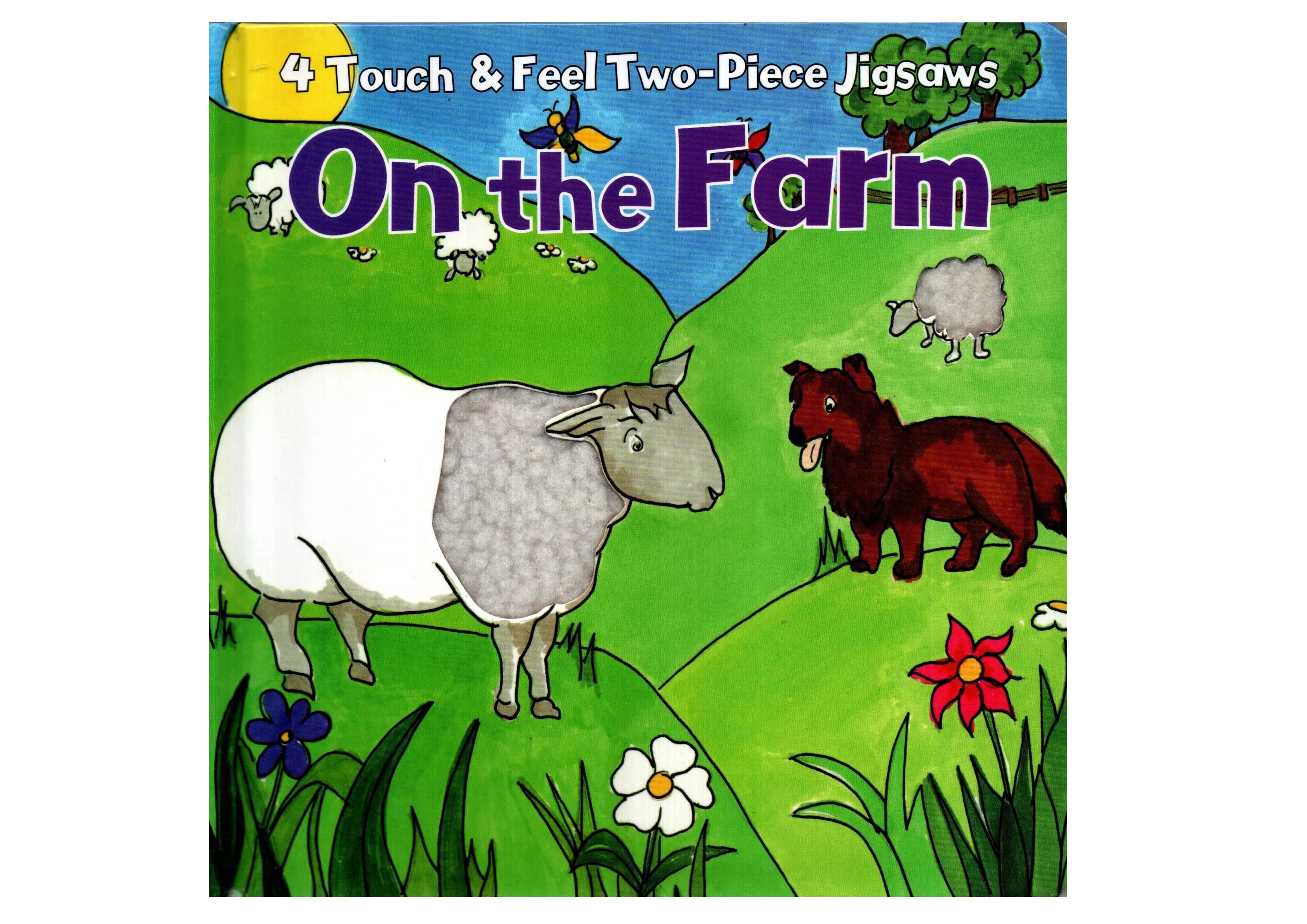 On The Farm (4 Touch And Feel Two-Piece Jigsaws, Children Board Book)