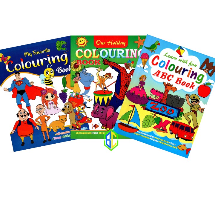 Children Coloring Combo Set of 3 (Paperback)