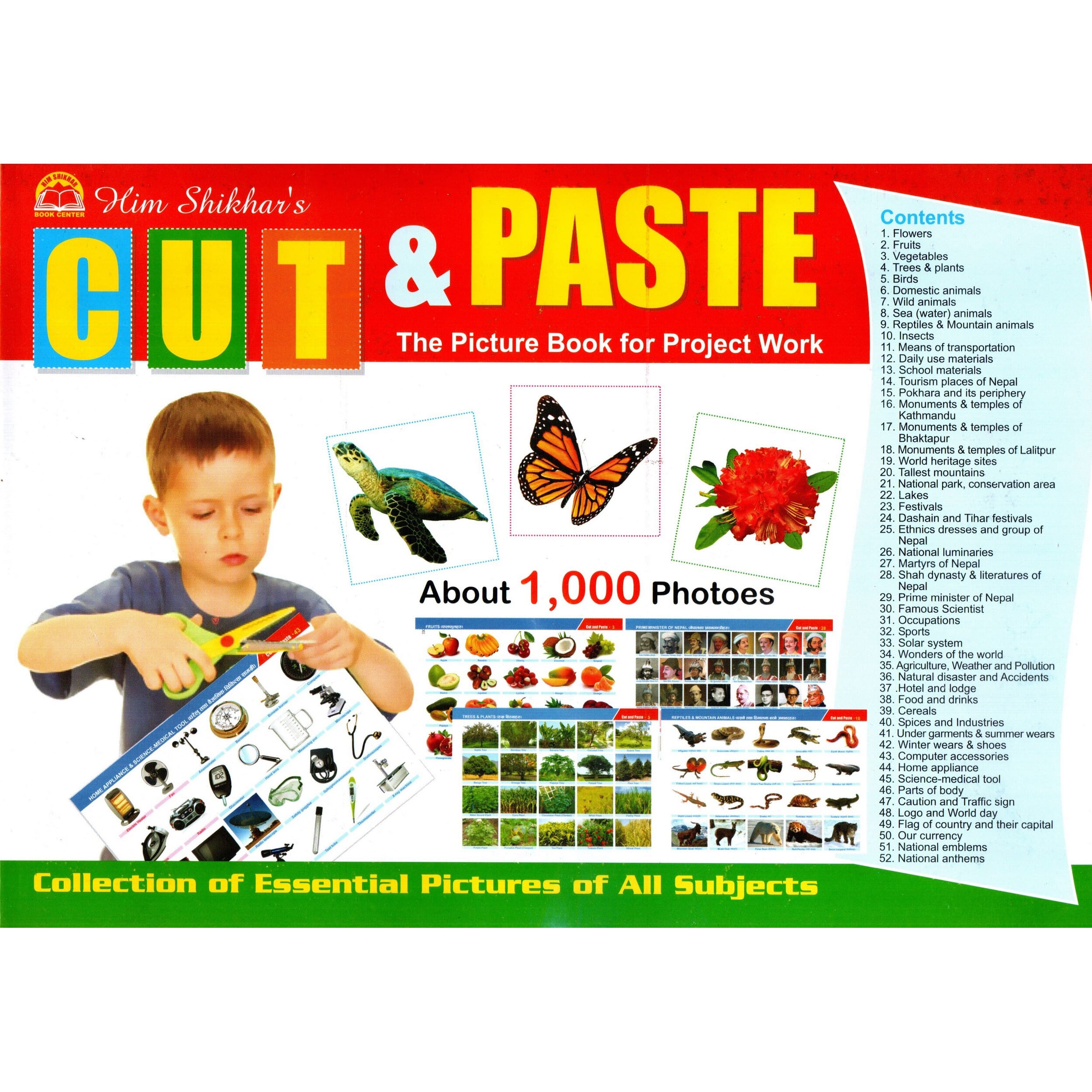Cut and Paste (The Picture Book for Project Work) About 1,000 Photos (Paperback)