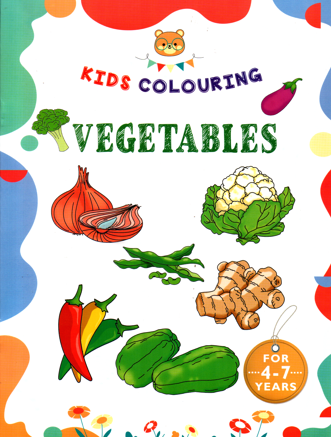 Kids Coloring Vegetables - Children Books For 4 to 7 Years