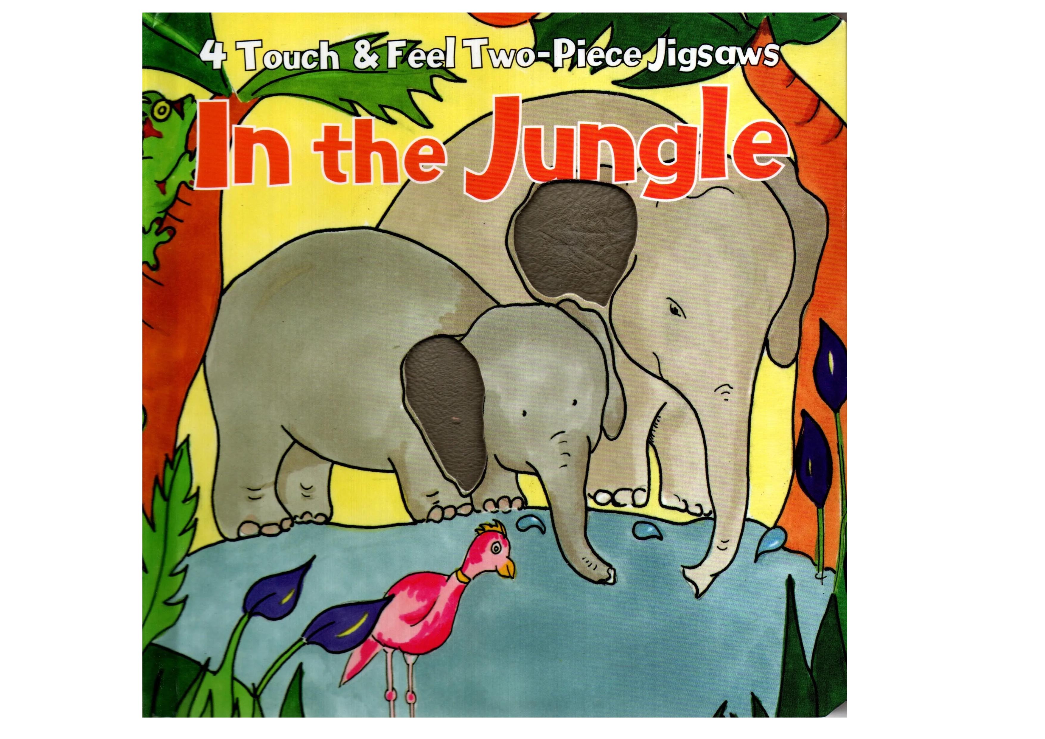 In the Jungle (4 Touch & Feel Two-Piece Jigsaws, Board Book)