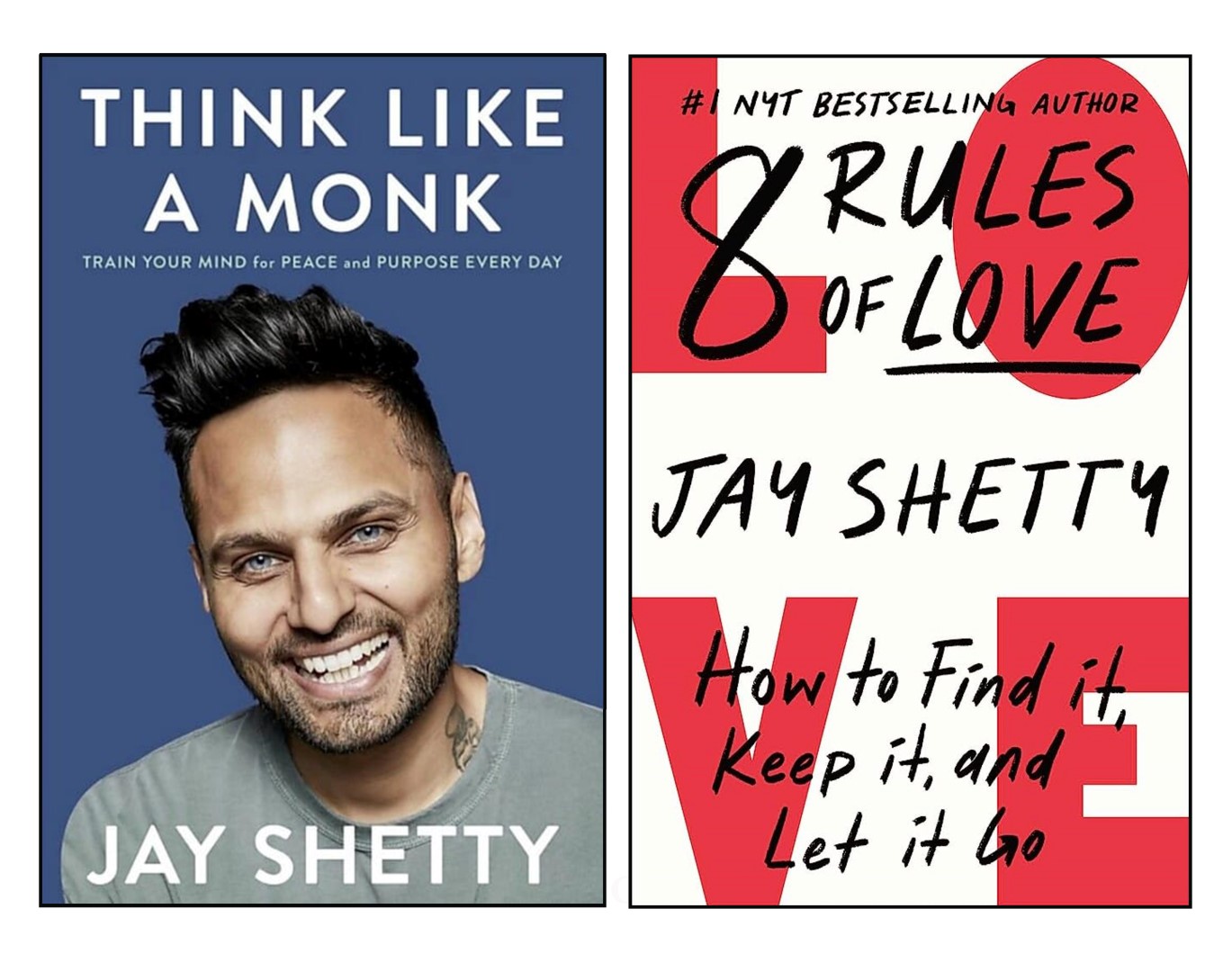 8 Rules of Love & Think Like a Monk By Jay Shetty