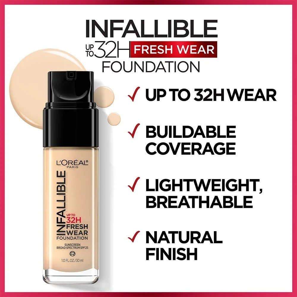 Loreal Paris Infailible 32H Fresh Wear Foundation 120 - 30ml