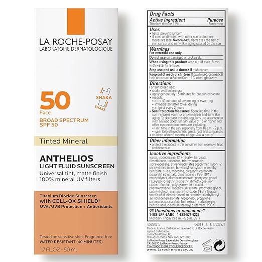 La Roche Posay SPF 50 Tinted Mineral Sunscreen - 50ml