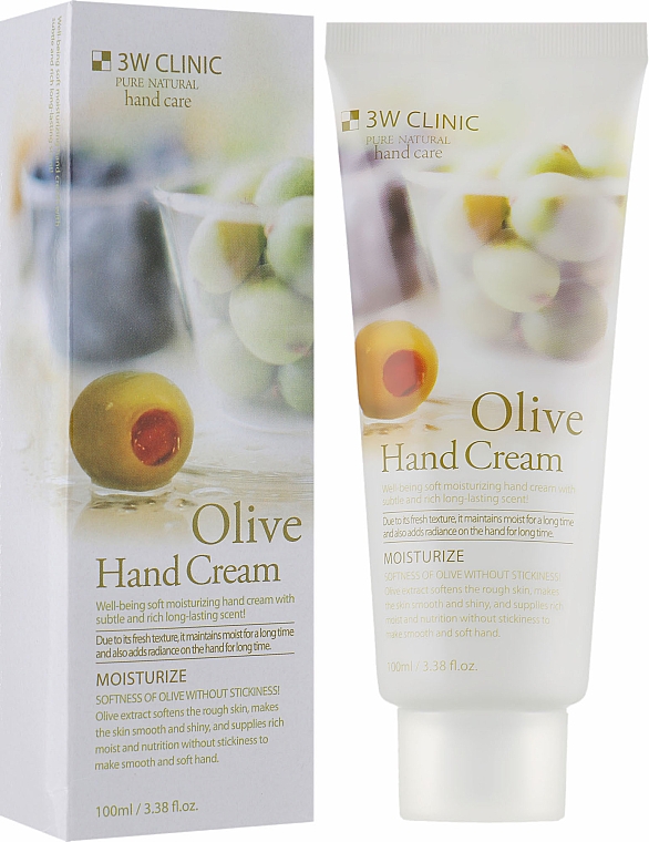 3W Clinic Olive Hand Cream - 100ml