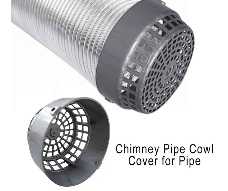 Chimney Pipe Cover Cap 6 Inch - Grey