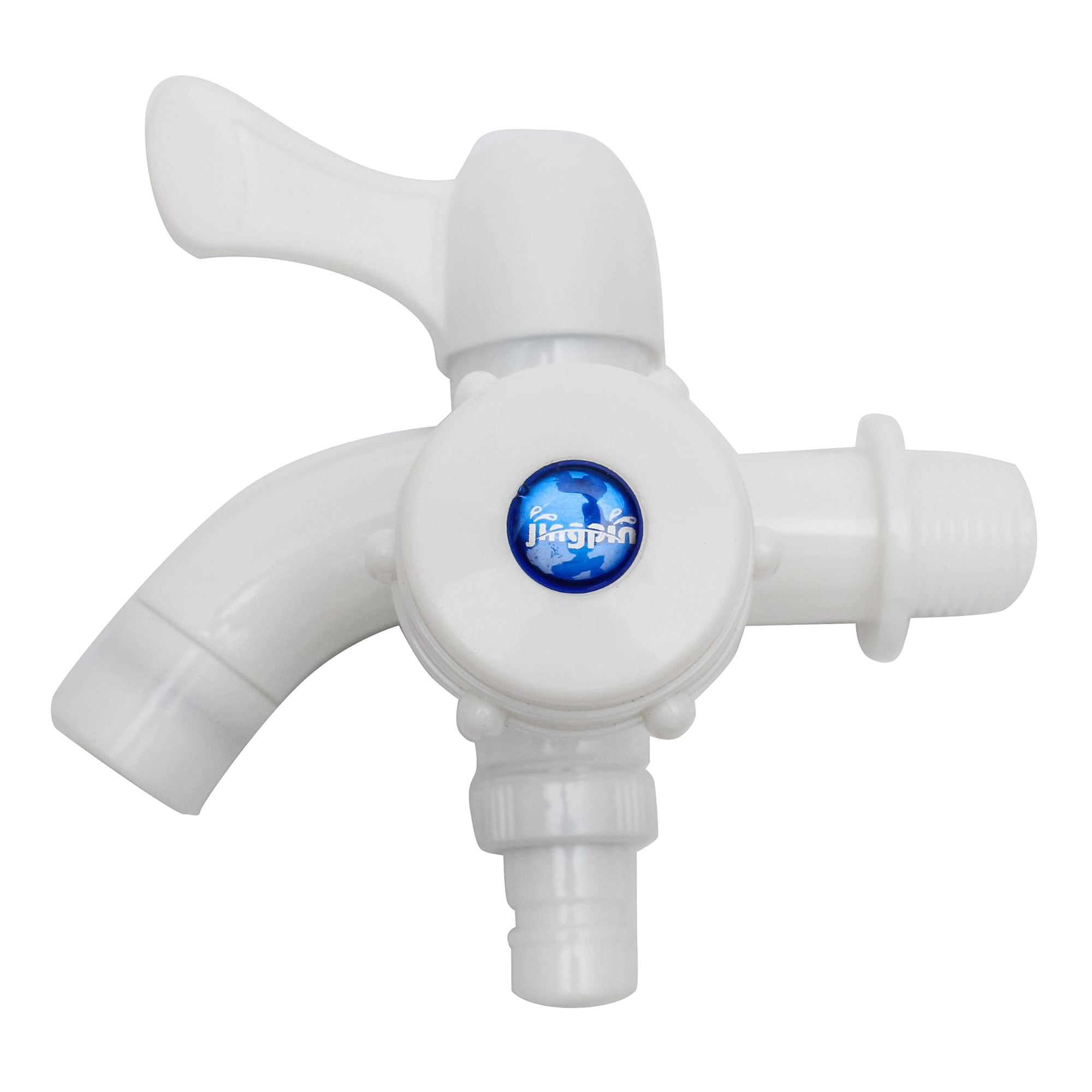 2-In-1 Multifunctional Tap Washing Machine Kitchen Bathroom Garden Pipe - White