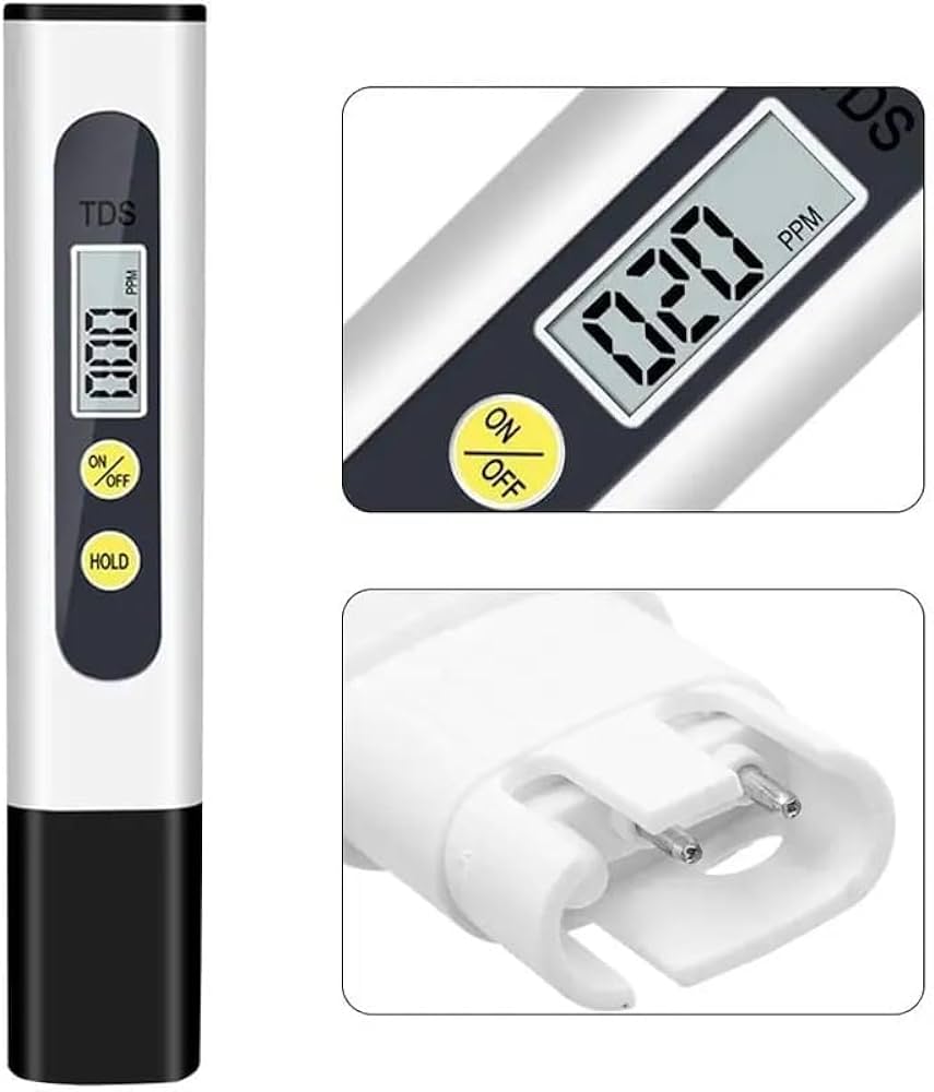 Handheld Digital TDS Water Quality Tester Meter - Off White