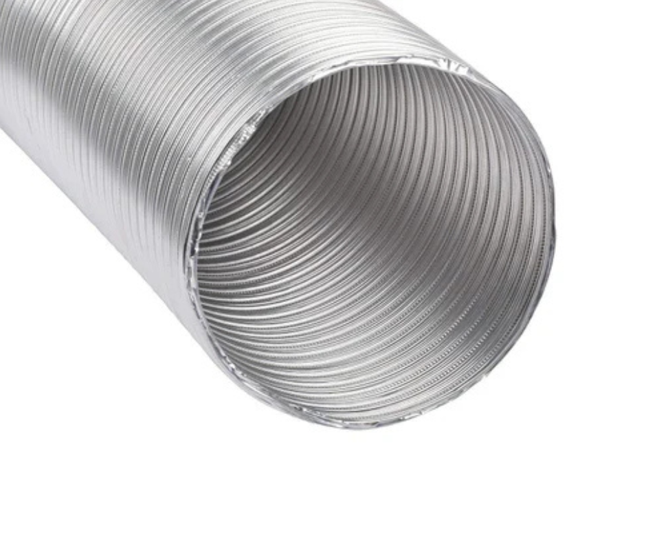  Aluminium Chimney Exhaust Pipe 4 Inch - Silver