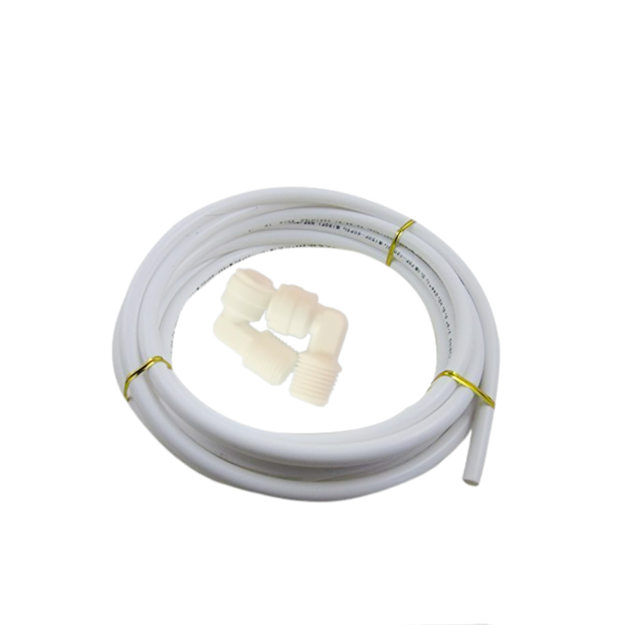 Five Meter RO Pipe With Connector Fittings 1/4 Inch - White