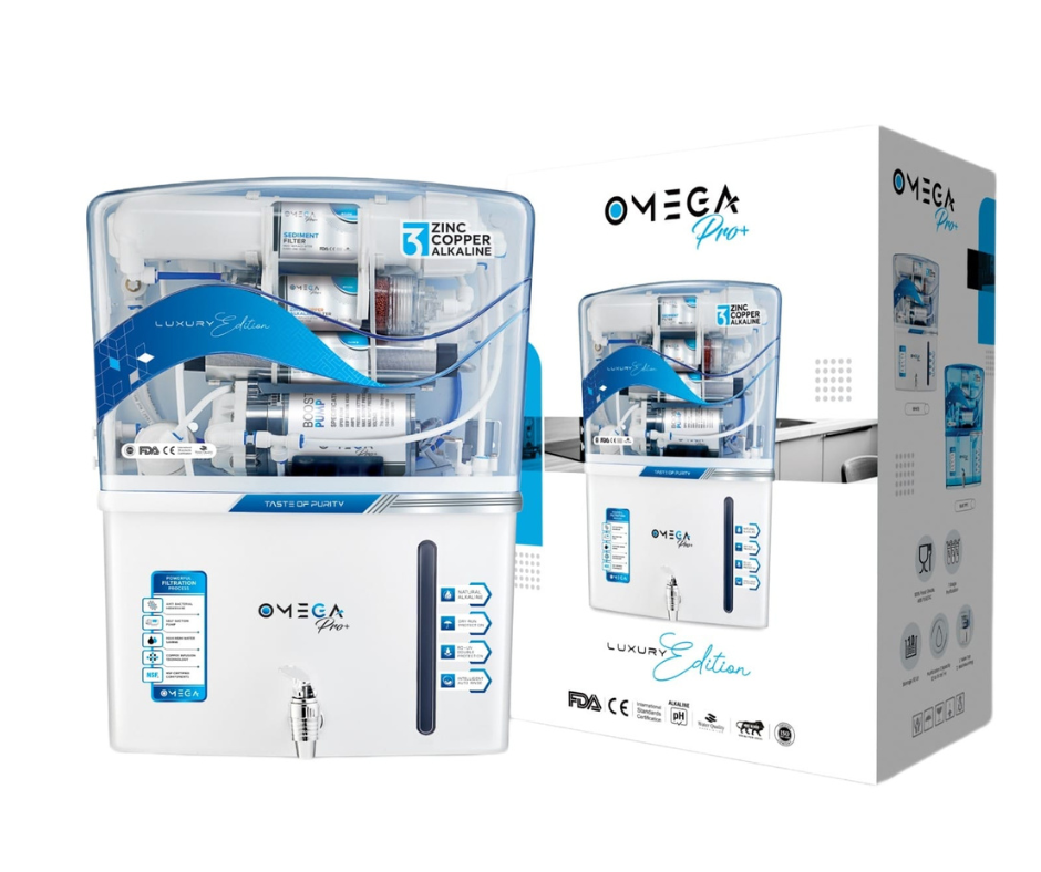 Omega RO Water Purifier 12 LPH (Liters Per Hour) System - White