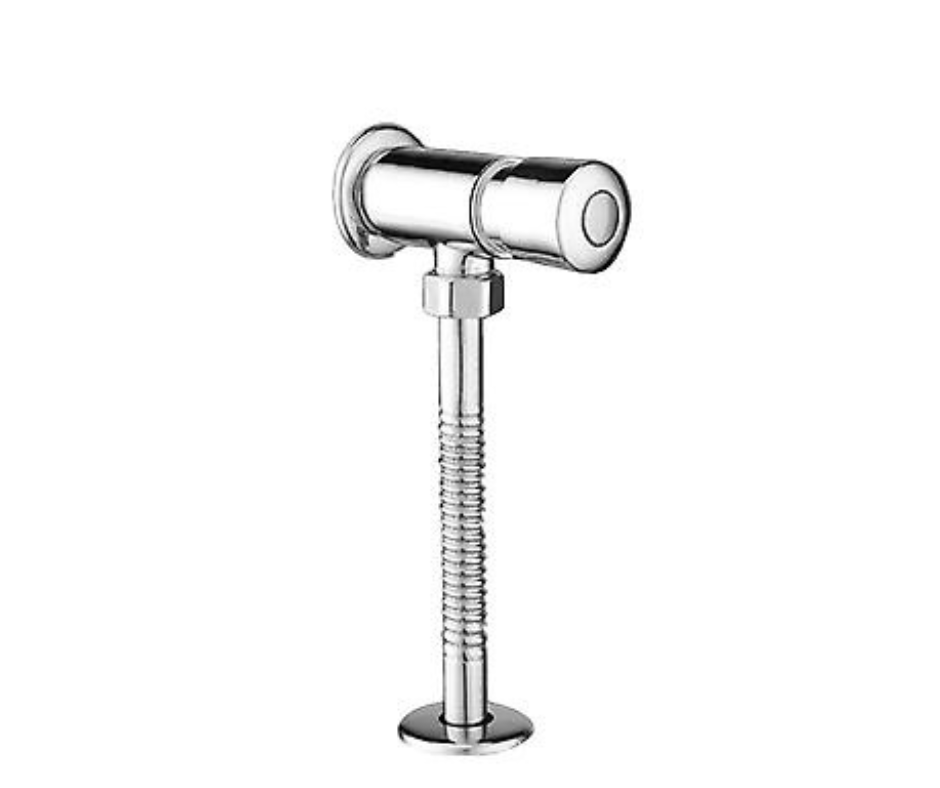 Push Button Urinal Flush Valve - Silver