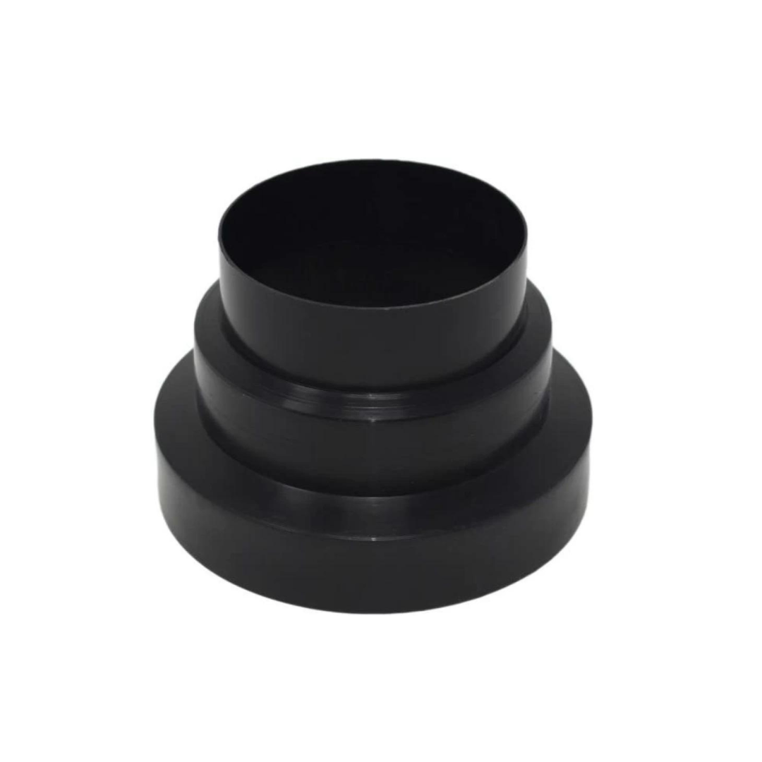 Chimney Pipe Joint Reducer Connector - Black