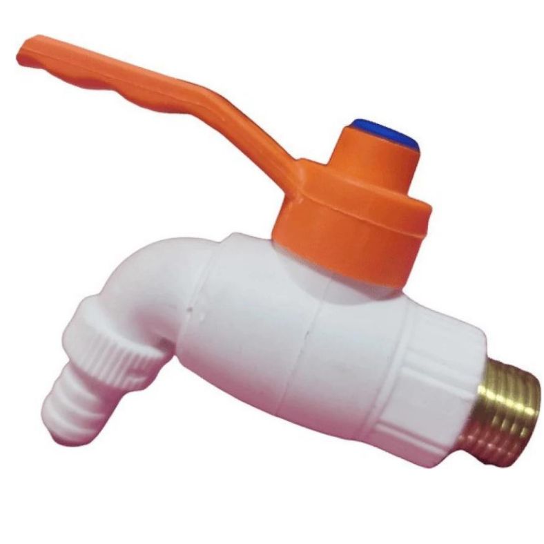 White Plastic Heavy Turkey Tap Faucet - White