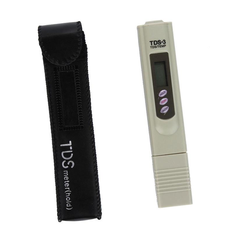 TDS Meter Water Quality Testing Tool for Measuring Water Purity - Brown
