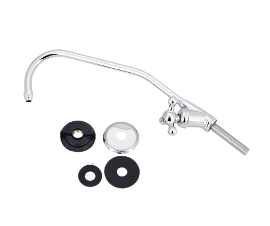 Stainless Steel 1/4 Inch Drinking Water Filter Kitchen Faucet Tap - Silver