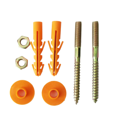 Wall Mount Wash Basin Nut & Fixing Set - Orange