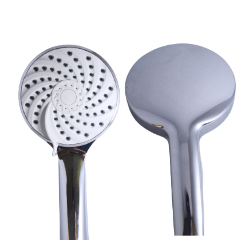Bathroom Handheld Pressure Boosting Shower Head - Off White