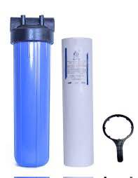 Big Blue Slim Pre Filter Set for Home Water Filtration 20 Inch - Blue and White