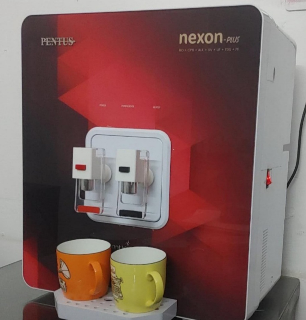 Alkaline RO Water Purifier Hot & Normal Water Dispenser - Red and White