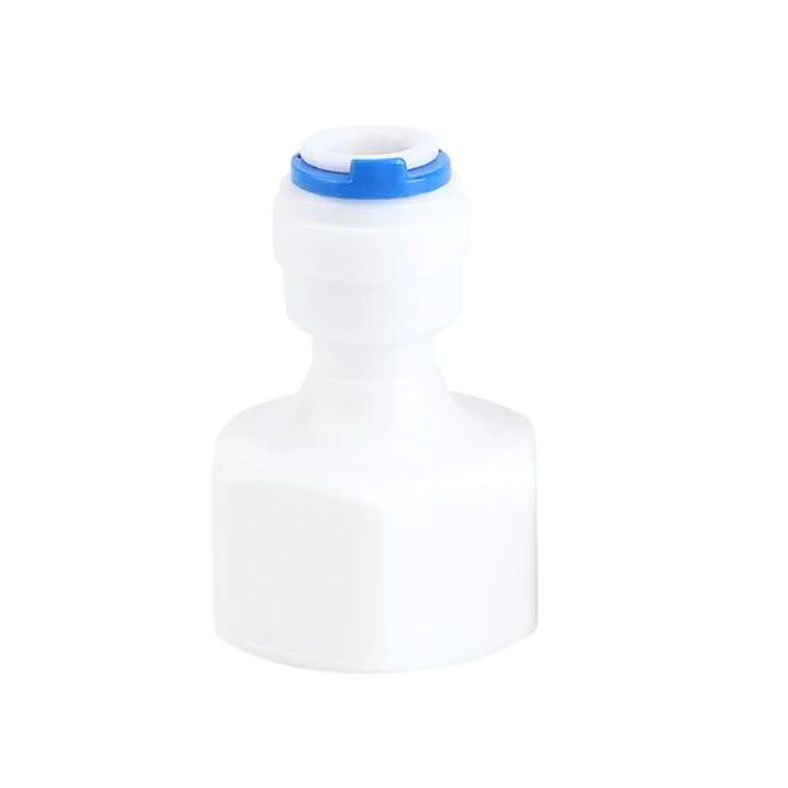 RO Connector Valve Reducer 3/8 Inch Tube for RO Water Purifier - White