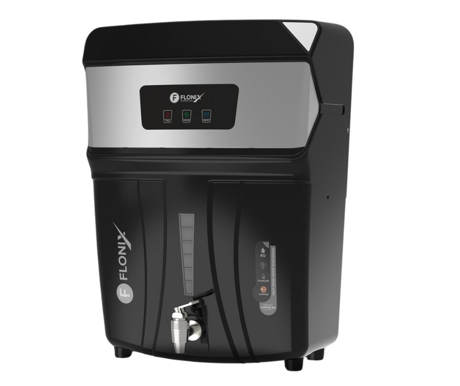 Flonix Digital Display Water Purifier 12 LPH - Black